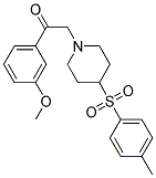 1-(3-METHOXYPHENYL)-2-(4-[(4-METHYLPHENYL)SULFONYL]PIPERIDIN-1-YL)ETHANONE Struktur