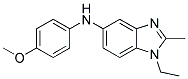 (1-ETHYL-2-METHYL-1H-BENZOIMIDAZOL-5-YL)-(4-METHOXY-PHENYL)-AMINE Struktur