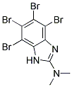 2-DIMETHYLAMINO-4,5,6,7-TETRABROMO-1H-BENZIMIDAZOLE Struktur