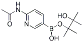 2-ACETAMIDOPYRIDINE-5-BORONIC ACID, PINACOL ESTER Struktur