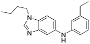 (1-BUTYL-1H-BENZOIMIDAZOL-5-YL)-(3-ETHYL-PHENYL)-AMINE Struktur