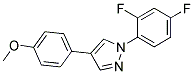 1-(2,4-DIFLUOROPHENYL)-4-(4-METHOXYPHENYL)-1H-PYRAZOLE Struktur