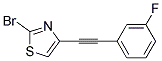 2-BROMO-4-(3-FLUORO-PHENYLETHYNYL)-THIAZOLE Struktur