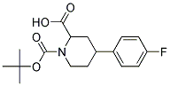 1-(TERT-BUTOXYCARBONYL)-4-(4-FLUOROPHENYL)PIPERIDINE-2-CARBOXYLIC ACID Struktur