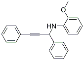 (1,3-DIPHENYL-PROP-2-YNYL)-(2-METHOXY-PHENYL)-AMINE Struktur