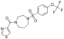 1-(1,3-THIAZOL-4-YLCARBONYL)-4-([4-(TRIFLUOROMETHOXY)PHENYL]SULFONYL)-1,4-DIAZEPANE Struktur