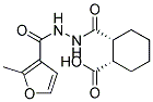 (1S,2R)-2-([2-(2-METHYL-3-FUROYL)HYDRAZINO]CARBONYL)CYCLOHEXANECARBOXYLIC ACID Struktur