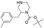 2-(3-METHYL-BENZYL)-PIPERAZINE-1-CARBOXYLIC ACID TERT-BUTYL ESTER Struktur