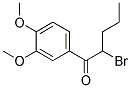 2-BROMO-1-(3,4-DIMETHOXY-PHENYL)-PENTAN-1-ONE Struktur