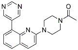 2-(4-ACETYLPIPERAZIN-1-YL)-8-PYRIMIDIN-5-YLQUINOLINE Struktur