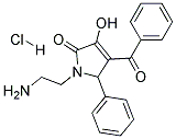 1-(2-AMINOETHYL)-4-BENZOYL-3-HYDROXY-5-PHENYL-1,5-DIHYDRO-2H-PYRROL-2-ONE HYDROCHLORIDE Struktur