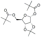 1,5-DI-O-PIVALOYL-2,3-O-ISOPROPYLIDENE-ALPHA-D-RIBOFURANOSE Struktur