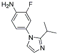 2-FLUORO-4-(2-ISOPROPYL-IMIDAZOL-1-YL)-PHENYLAMINE Struktur