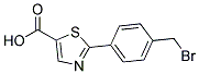 2-(4-BROMOMETHYL-PHENYL)-THIAZOLE-5-CARBOXYLIC ACID Struktur