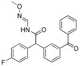 2-(3-BENZOYLPHENYL)-2-(4-FLUOROPHENYL)-N-[(METHOXYIMINO)METHYL]ACETAMIDE Struktur