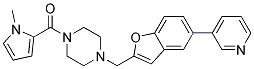 1-[(1-METHYL-1H-PYRROL-2-YL)CARBONYL]-4-[(5-PYRIDIN-3-YL-1-BENZOFURAN-2-YL)METHYL]PIPERAZINE Struktur