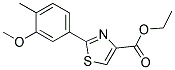 2-(3-METHOXY-4-METHYL-PHENYL)-THIAZOLE-4-CARBOXYLIC ACID ETHYL ESTER Struktur