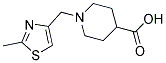 1-[(2-METHYL-1,3-THIAZOL-4-YL)METHYL]PIPERIDINE-4-CARBOXYLIC ACID Struktur