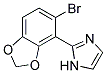 2-(5-BROMO-BENZO[1,3]DIOXOL-4-YL)-1H-IMIDAZOLE Struktur