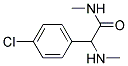 2-(4-CHLOROPHENYL)-N-METHYL-2-(METHYLAMINO)ACETAMIDE Struktur