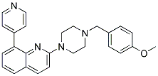 2-[4-(4-METHOXYBENZYL)PIPERAZIN-1-YL]-8-PYRIDIN-4-YLQUINOLINE Struktur