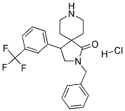 2-BENZYL-4-(3-(TRIFLUOROMETHYL)PHENYL)-2,8-DIAZASPIRO[4.5]DECAN-1-ONE HYDROCHLORIDE Struktur