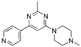 2-METHYL-4-(4-METHYLPIPERAZIN-1-YL)-6-PYRIDIN-4-YLPYRIMIDINE Struktur