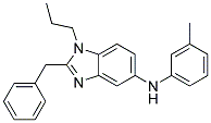 (2-BENZYL-1-PROPYL-1H-BENZOIMIDAZOL-5-YL)-M-TOLYL-AMINE Struktur