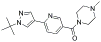 1-([6-(1-TERT-BUTYL-1H-PYRAZOL-4-YL)PYRIDIN-3-YL]CARBONYL)-4-METHYLPIPERAZINE Struktur