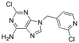 2-CHLORO-9-(2-CHLOROPYRIDIN-4YLMETHYL)ADENINE Struktur