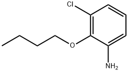 2-BUTOXY-3-CHLOROANILINE Struktur