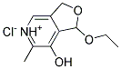 1-ethoxy-1,3-dihydro-7-hydroxy-6-methylfuro[3,4-c]pyridinium chloride Struktur