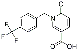 1-[4-(Trifluoromethyl)benzyl]pyridin-2-one-5-carboxylic acid Struktur