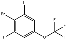 2-bromo-1,3-difluoro-5-(trifluoromethoxy)benzene Struktur