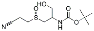 [1-(2-CYANO-ETHANESULFINYLMETHYL)-2-HYDROXY-ETHYL]-CARBAMIC ACID TERT-BUTYL ESTER Struktur