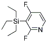 2,4-DIFLUORO-3-TRIETHYLSILANYL-PYRIDINE Struktur