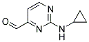 2-CYCLOPROPYLAMINO-PYRIMIDINE-4-CARBALDEHYDE Struktur