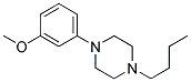 1-Butyl-4-(3-Methoxyphenyl)Piperazine Struktur