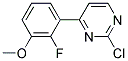 2-Chloro-4-(2-fluoro-3-methoxy-phenyl)-pyrimidine Struktur