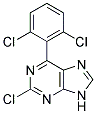 2-chloro-6-(2,6-dichlorophenyl)-9H-purine Struktur