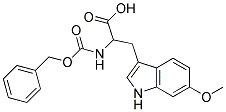 2-{[(benzyloxy)carbonyl]amino}-3-(6-methoxy-1H-indol-3-yl)propanoic acid Struktur