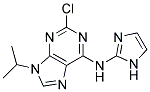 2-chloro-N-1H-imidazol-2-yl-9-(1-methylethyl)-9H-purin-6-amine Struktur