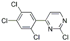 2-Chloro-4-(2,4,5-trichloro-phenyl)-pyrimidine Struktur