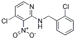 (2-Chloro-benzyl)-(4-chloro-3-nitro-pyridin-2-yl)-amine Struktur