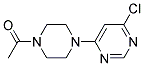 1-[4-(6-Chloro-pyrimidin-4-yl)-piperazin-1-yl]-ethanone Struktur