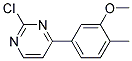 2-Chloro-4-(3-methoxy-4-methyl-phenyl)-pyrimidine Struktur