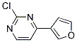 2-Chloro-4-furan-3-yl-pyrimidine Struktur