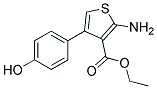 2-AMINO-4-(4-HYDROXY-PHENYL)-THIOPHENE-3-CARBOXYLIC ACID ETHYL ESTER Struktur