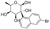 2-(6-BROMONAPHTHYL)-6-DEOXY-BETA-D-GALACTOPYRANOSIDE Struktur