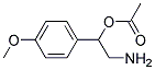 1-(4-methoxyphenyl)-2-aminoethanol acetate Struktur